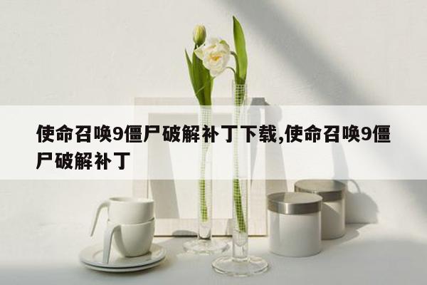 使命召唤9僵尸破解补丁下载,使命召唤9僵尸破解补丁